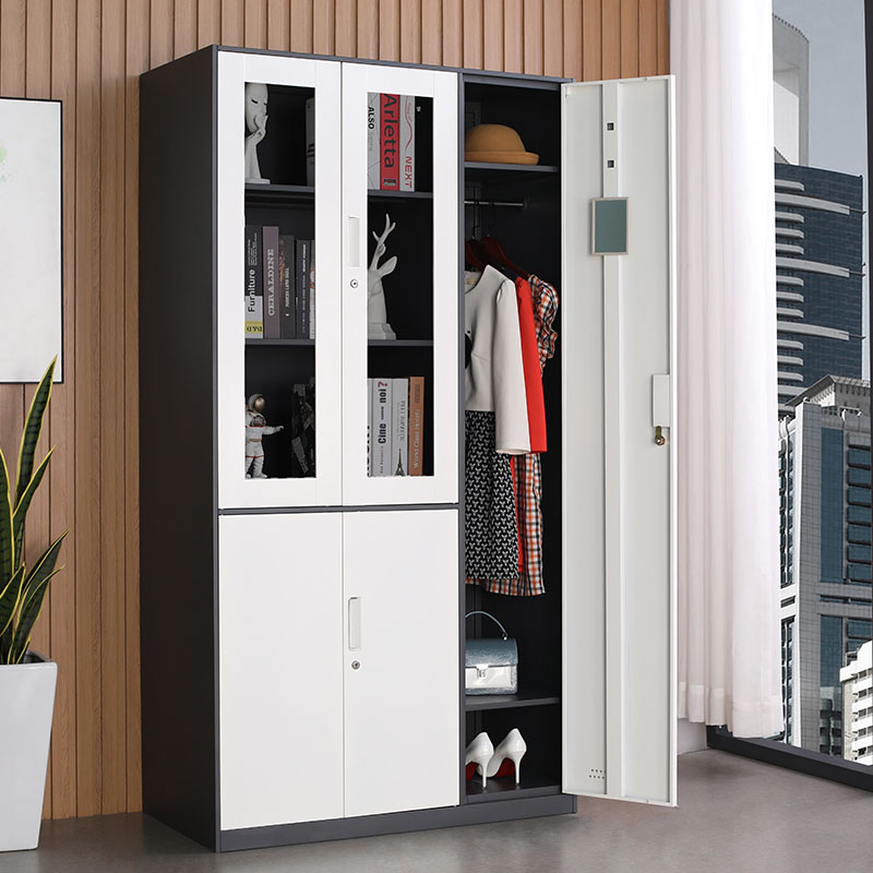 Locker Storage Metal - Factory Metal Staff Wardrobe Hanging Clothes