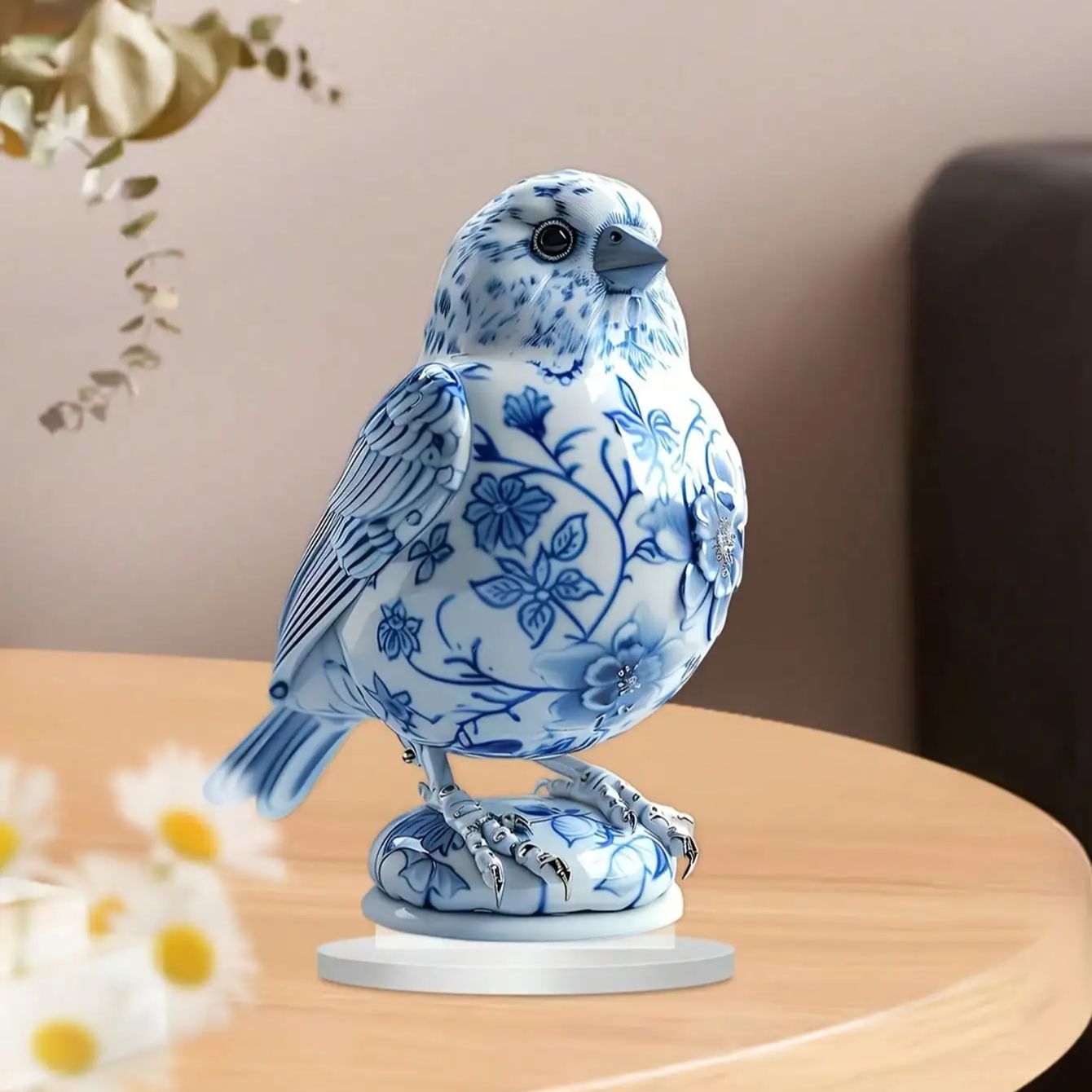 Office Furniture Hon - 1PCS Charming Simulation Blue and White