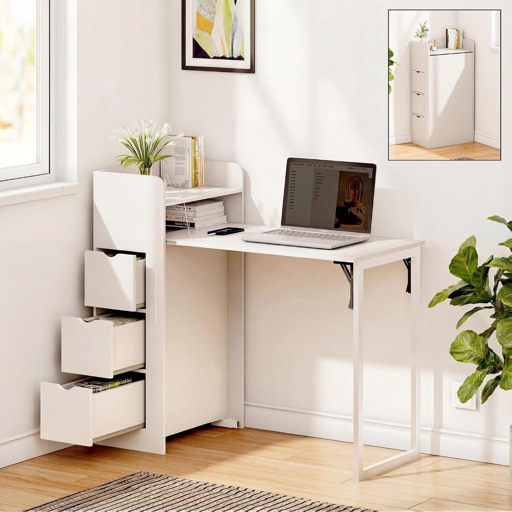 Wall Mounted Desk Fold - Wall Mounted Foldable Desk, Space Saving