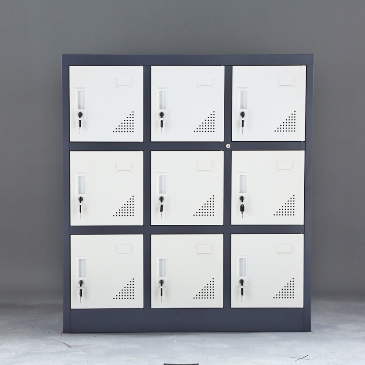 Locker Storage Metal - 9 Door Metal Locker Storage Office