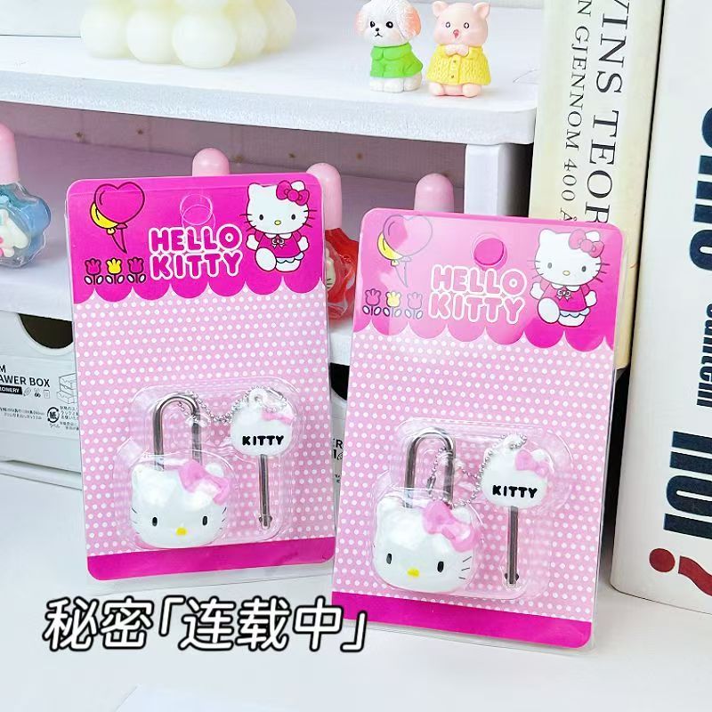 Locker Storage Metal - Sanrio HelloKitty Cartoon Padlock Kawaii Girl