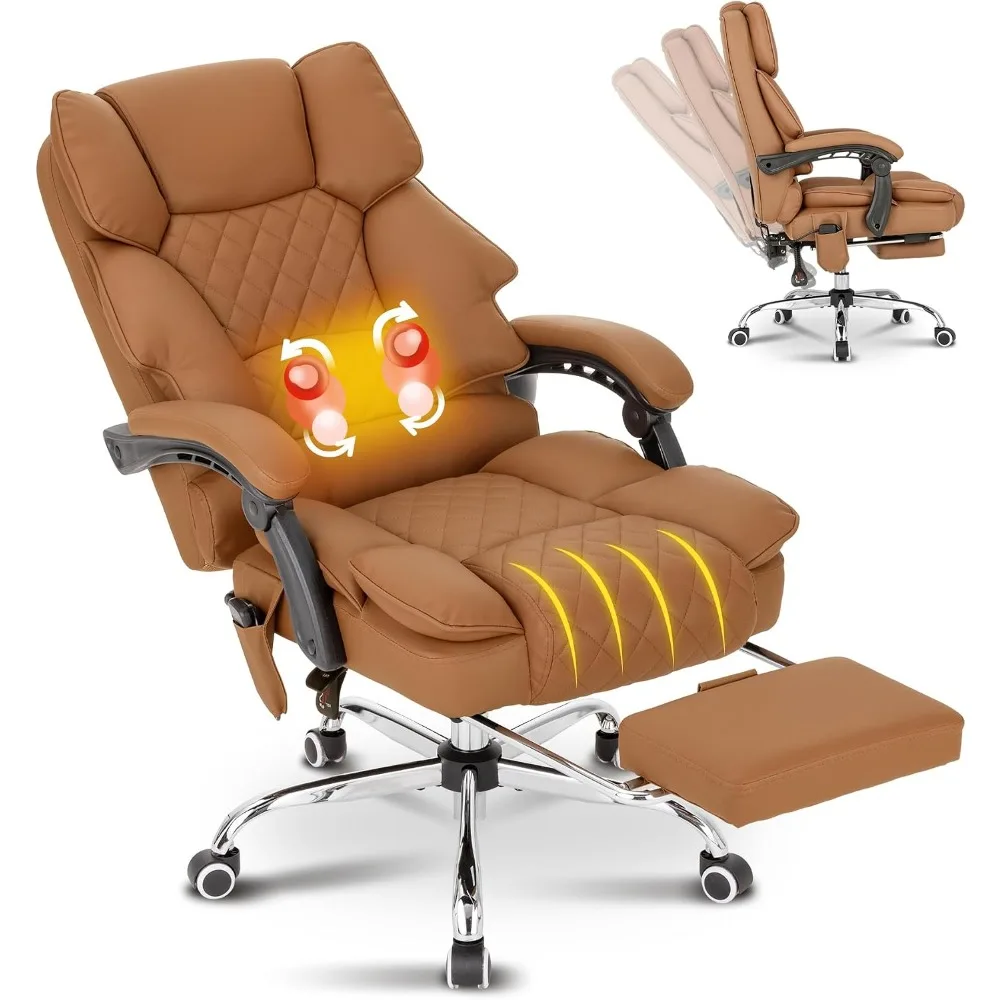 Office Footrest Cushion - Kneading Massage Executive Office Chair with