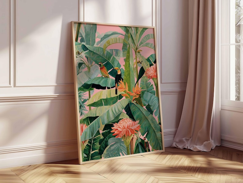 1pc Retro Tropical Canvas Post - огляд і ціна Office Furniture Loft