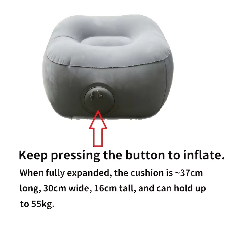 Inflatable Footrest Pillow PVC - огляд і ціна Office Footrest Cushion