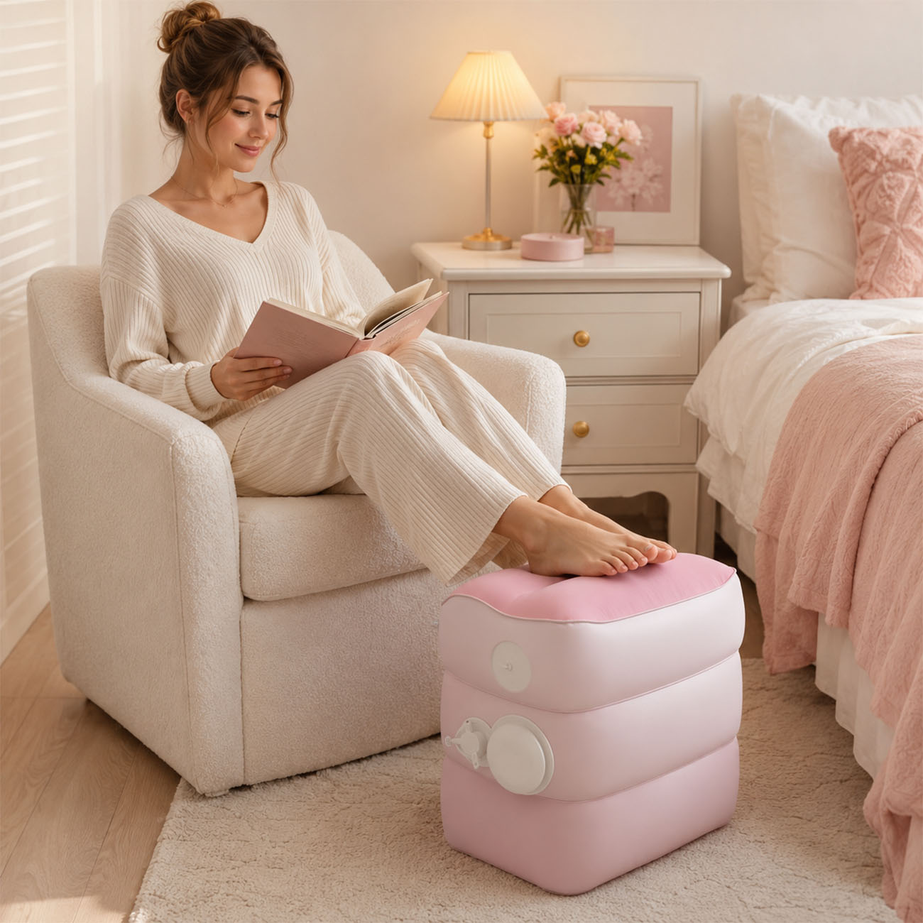 1PC Inflatable Foot Rest for A - огляд і ціна Office Footrest Cushion