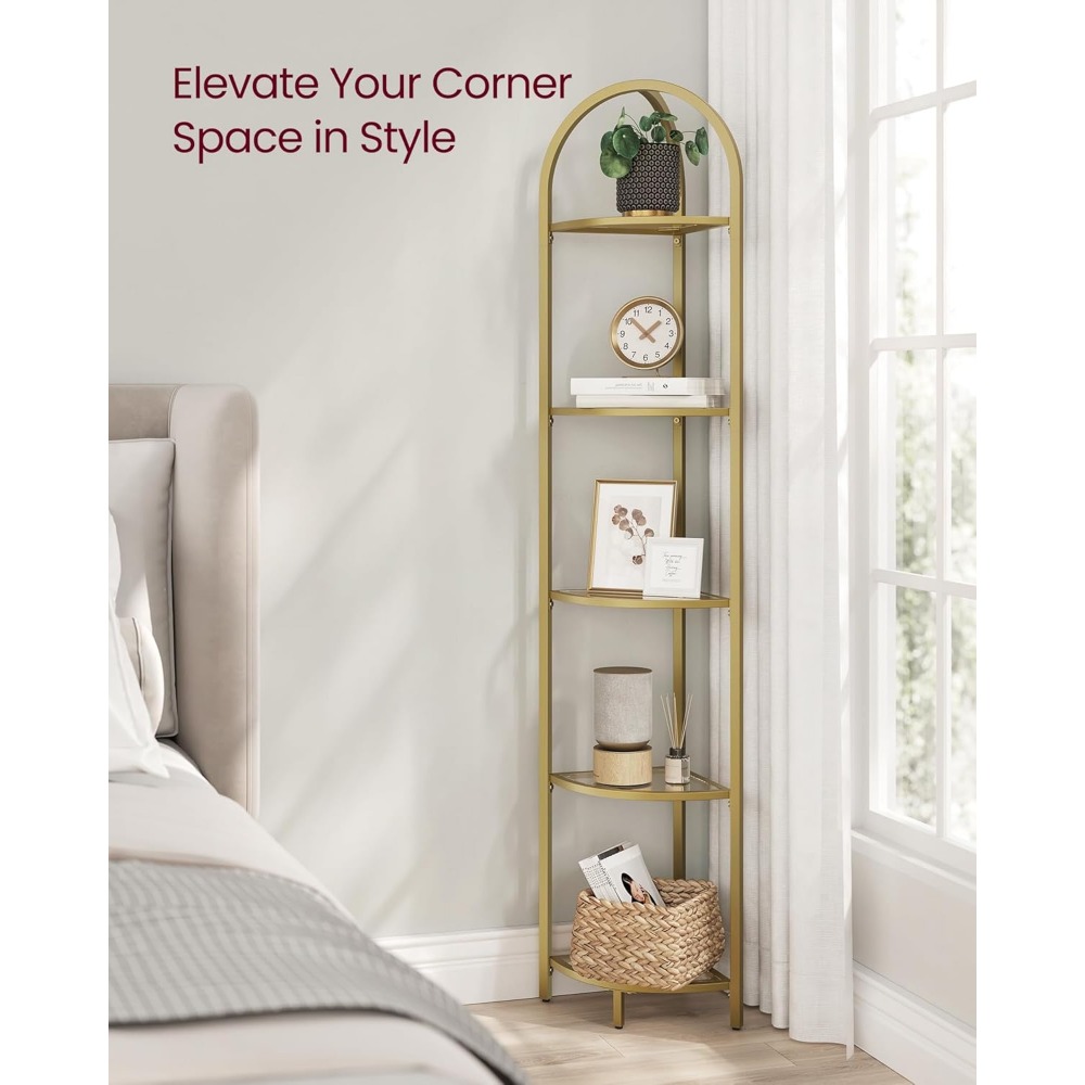 5-Tier Corner Shelf Stand, Cor - огляд і ціна Bookshelf 5 Tier