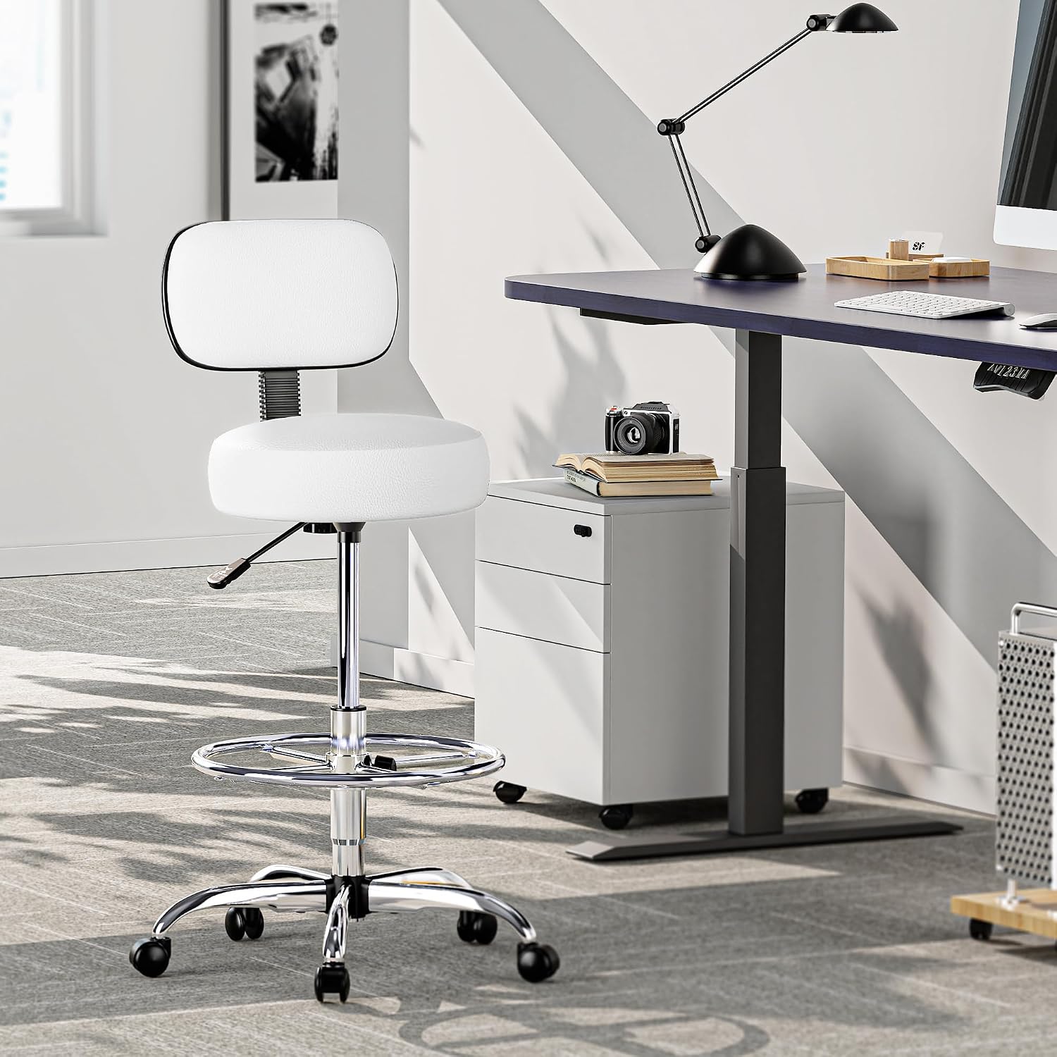 SUPERJARE Drafting Chair with  - огляд і ціна Office Footrest Cushion