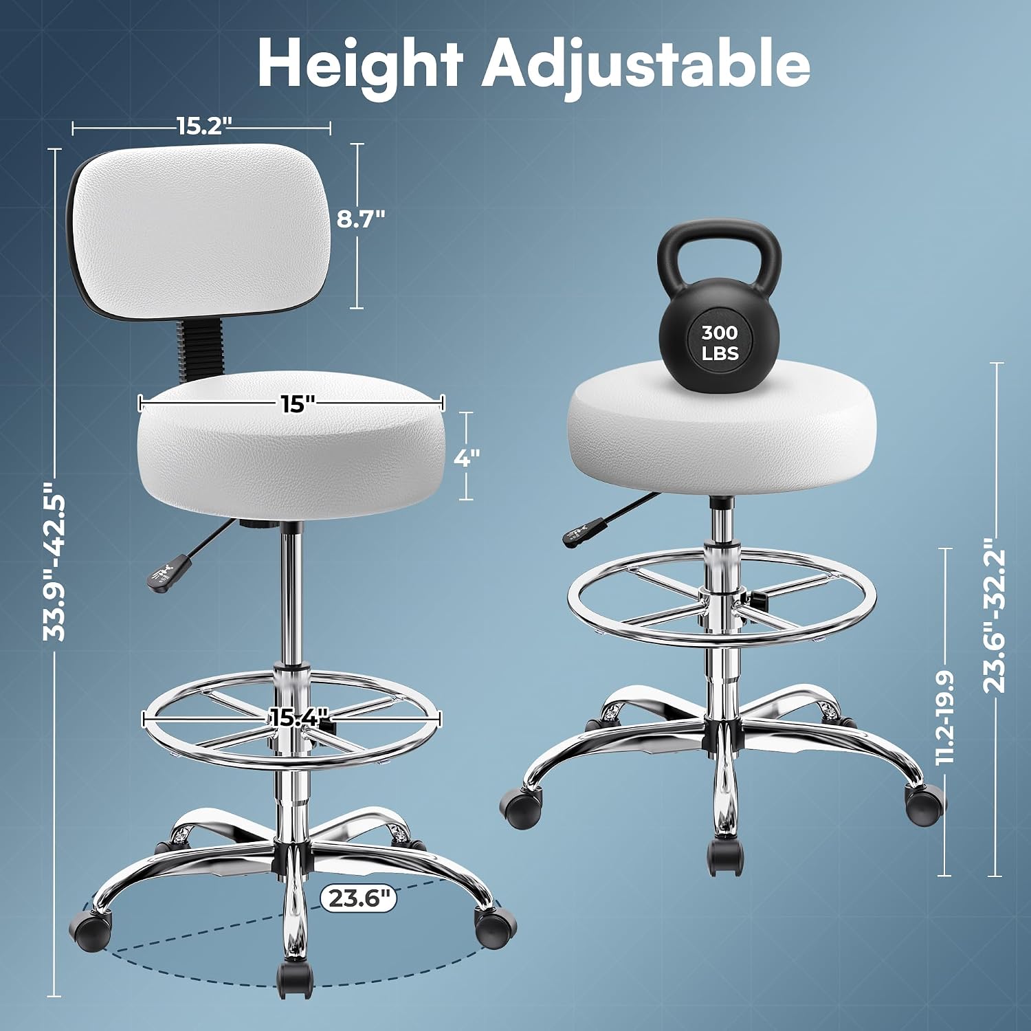SUPERJARE Drafting Chair with  - огляд і ціна Office Footrest Cushion
