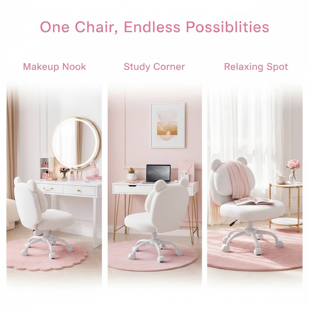Vanity Chair, Cute Desk Chair, - огляд і ціна Office Furniture Hon