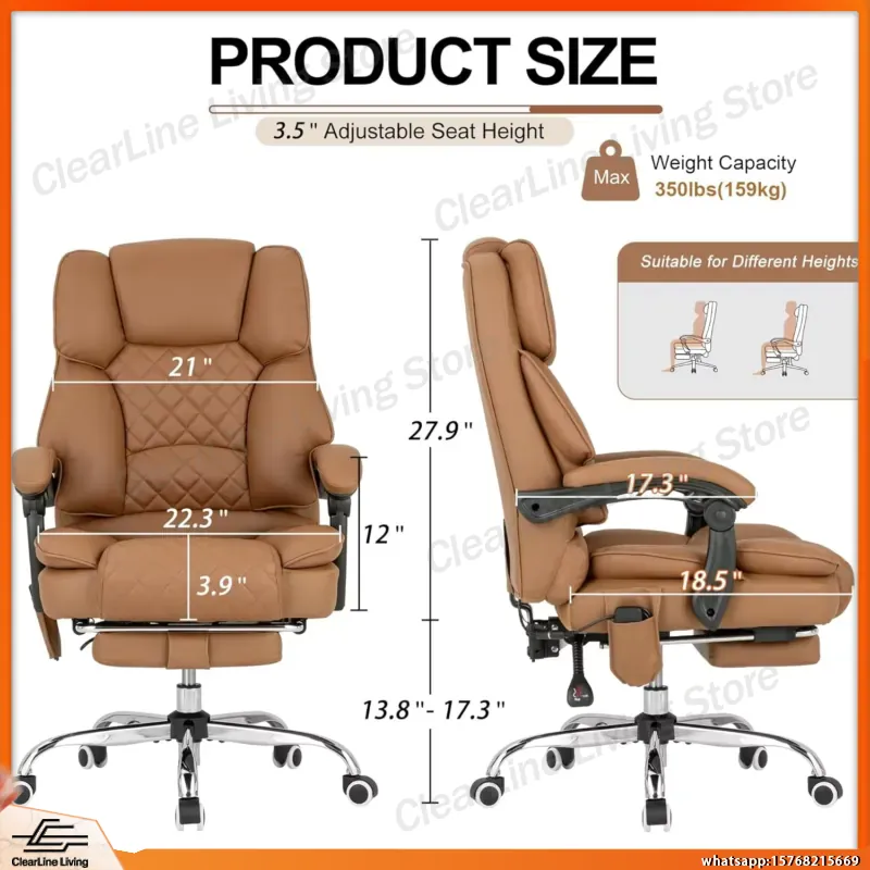 Heated Massage Office Chair wi - огляд і ціна Office Footrest Cushion