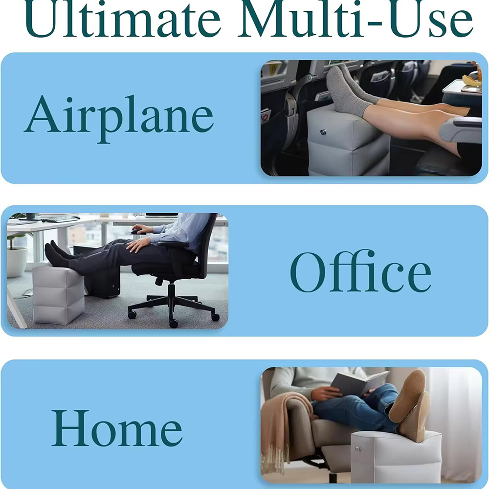 Portable Inflatable Travel Foo - огляд і ціна Office Footrest Cushion
