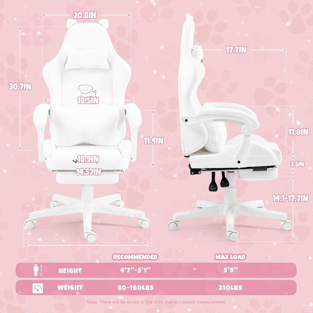 Cute Gaming Chair with Lumbar  - огляд і ціна Office Footrest Cushion