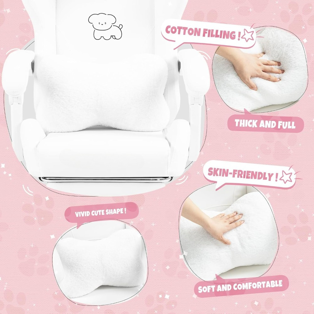 Cute Gaming Chair with Lumbar  - огляд і ціна Office Footrest Cushion