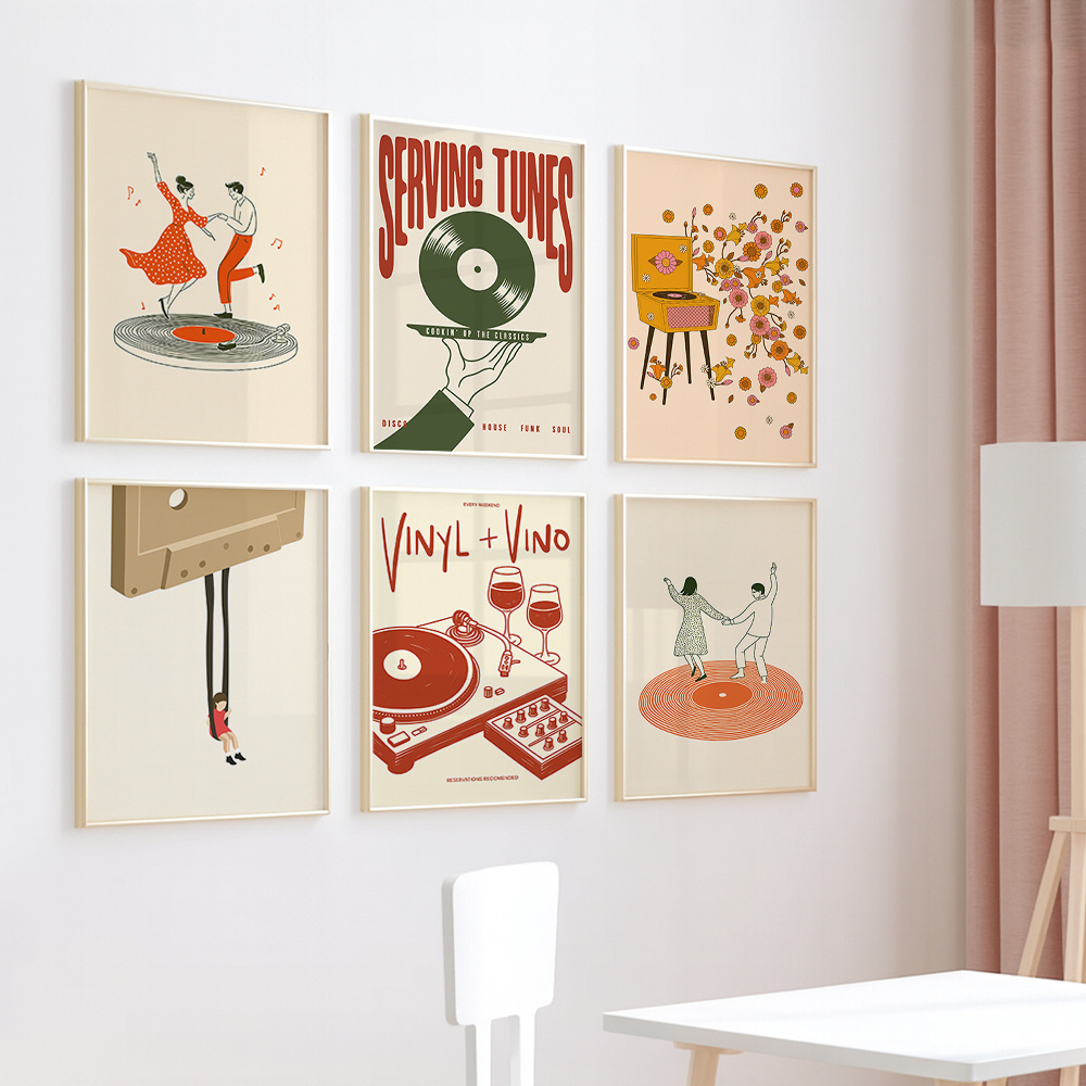 1pc Vintage Music Canvas Poste - огляд і ціна Office Furniture Loft