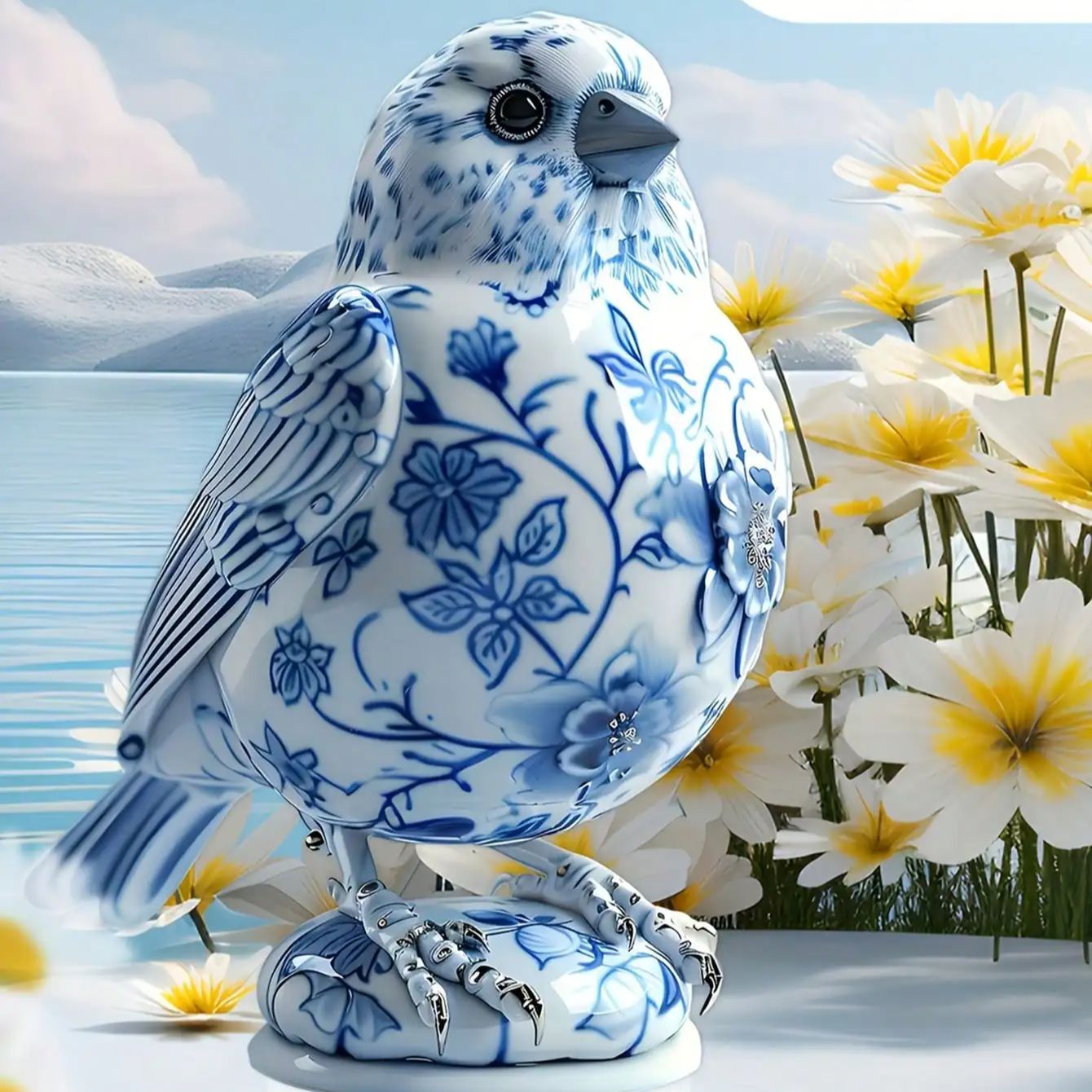 1PCS Charming Simulation Blue  - огляд і ціна Office Furniture Hon