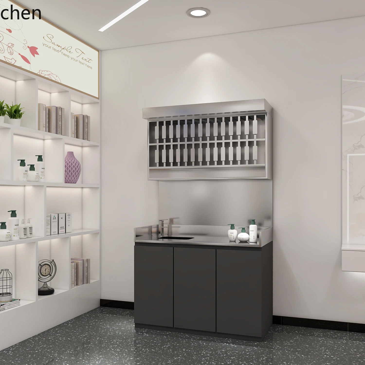 H5.22 storage rack, hair salon - огляд і ціна Locker Storage Metal