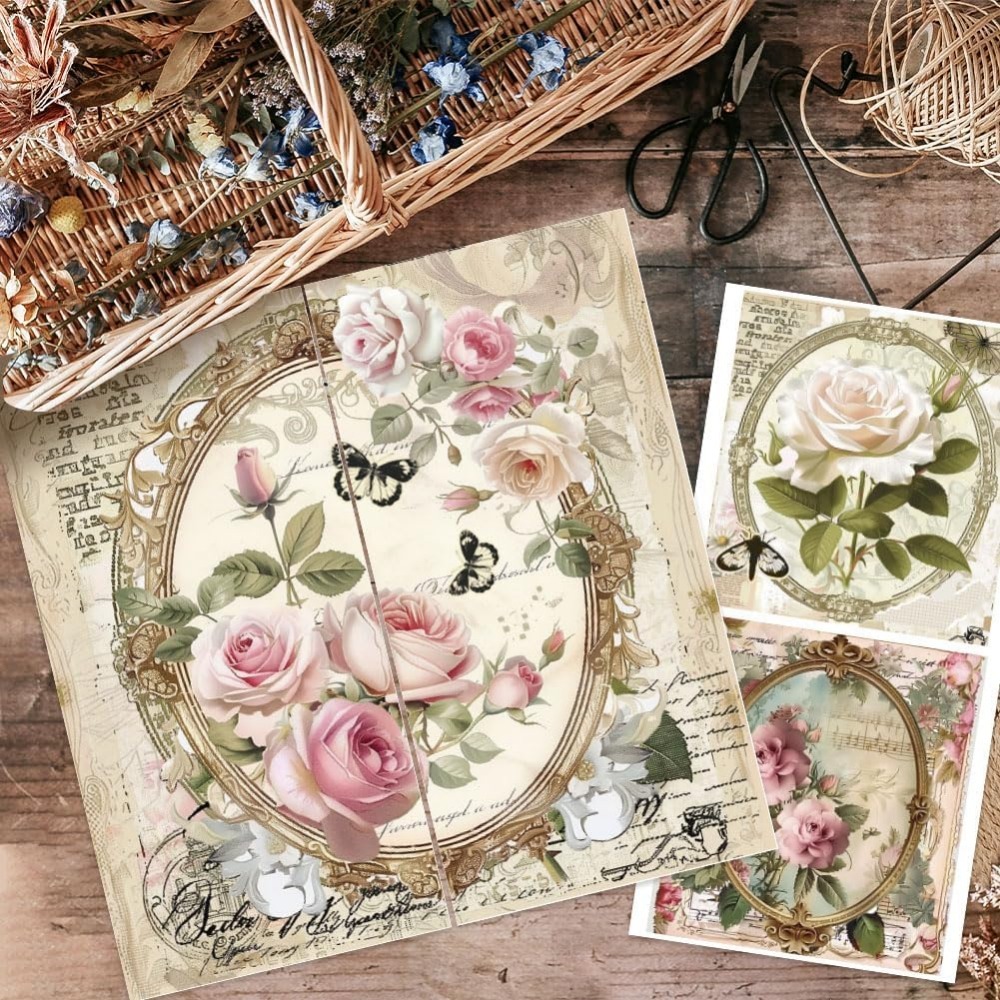3pcs/Set Rose Rub on Transfers - огляд і ціна Office Furniture Loft
