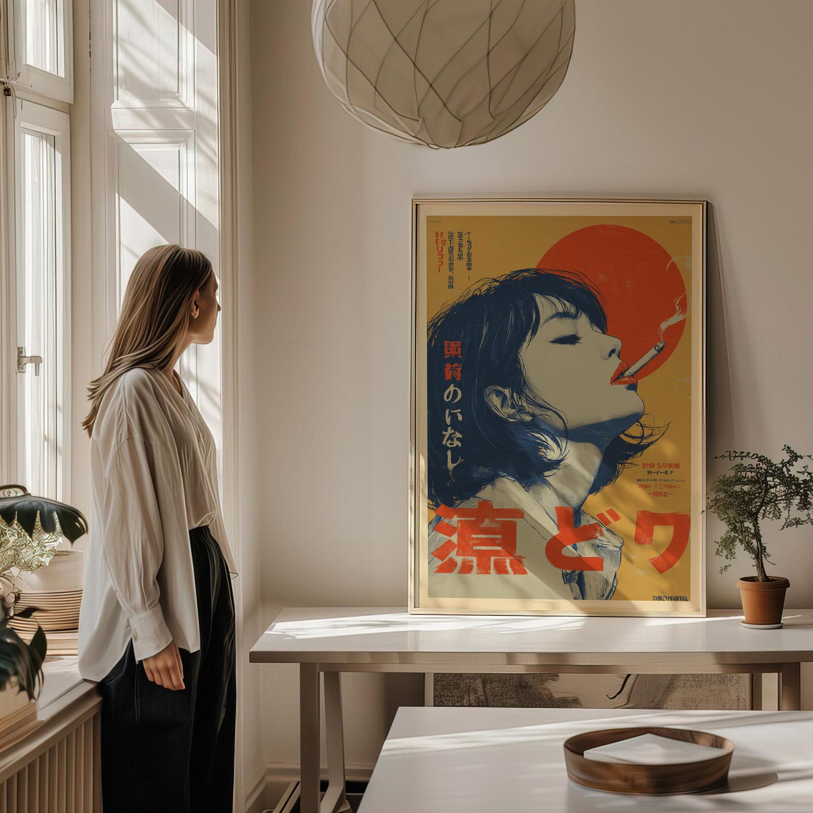 Retro Japanese Woman Smoking C - огляд і ціна Office Furniture Hon