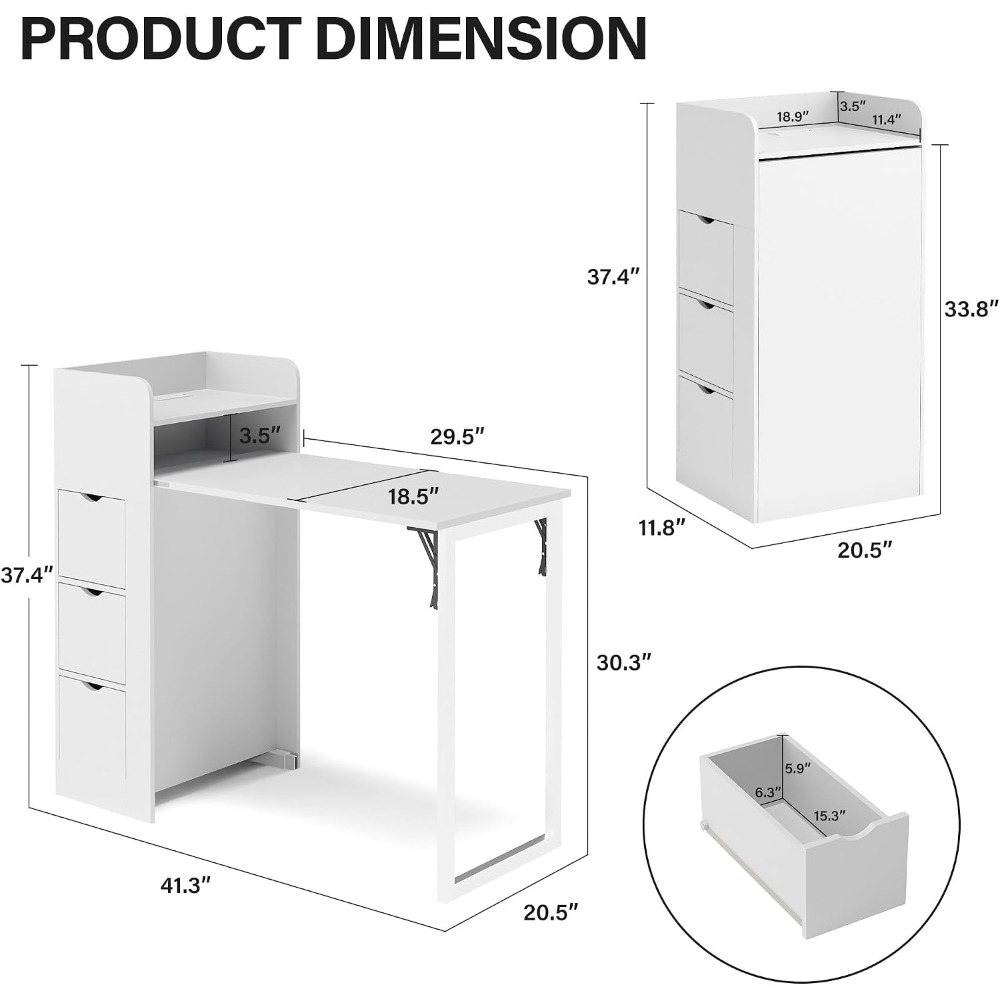 Wall Mounted Foldable Desk, Sp - огляд і ціна Wall Mounted Desk Fold