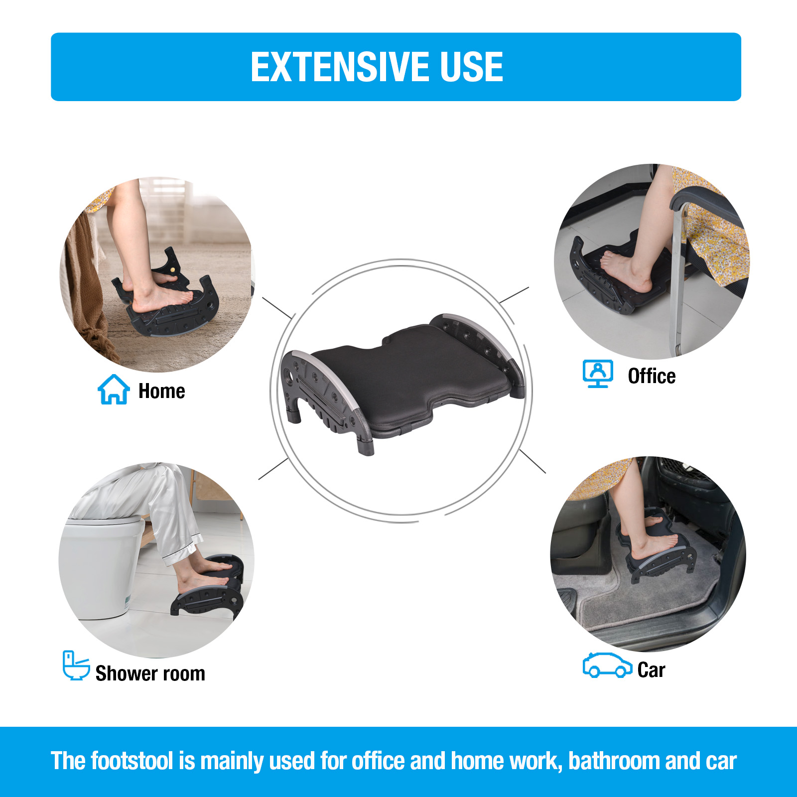 Foot Rest Stool For Under Desk - огляд і ціна Office Footrest Cushion