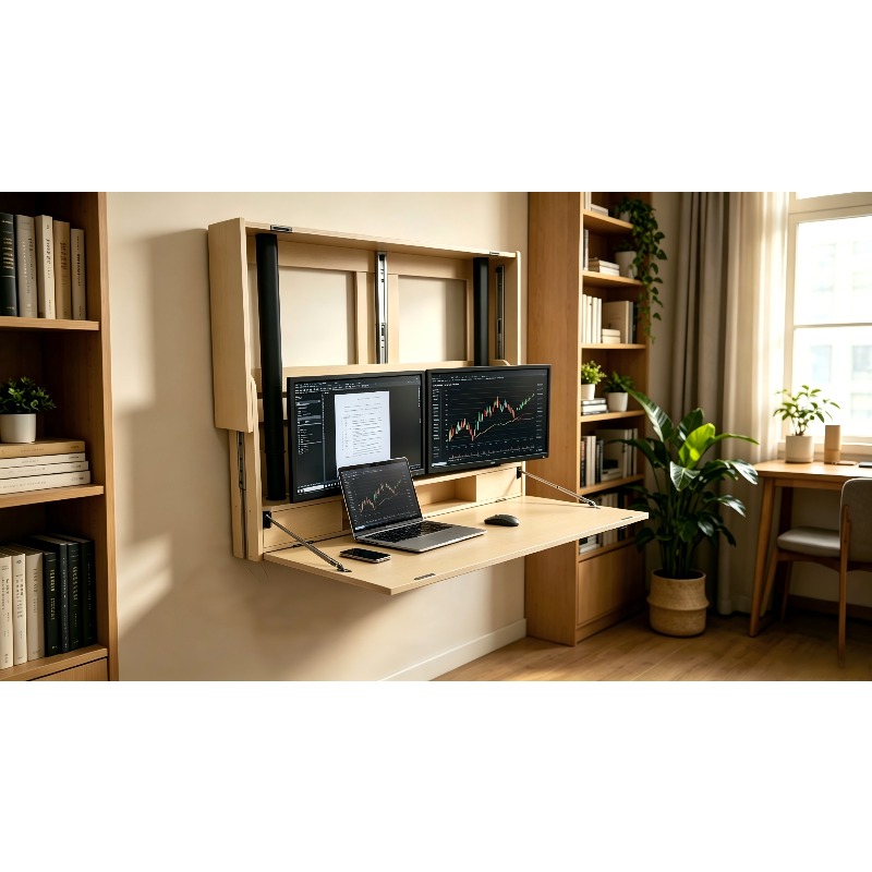 Space Saving Home Workstation  - огляд і ціна Wall Mounted Desk Fold