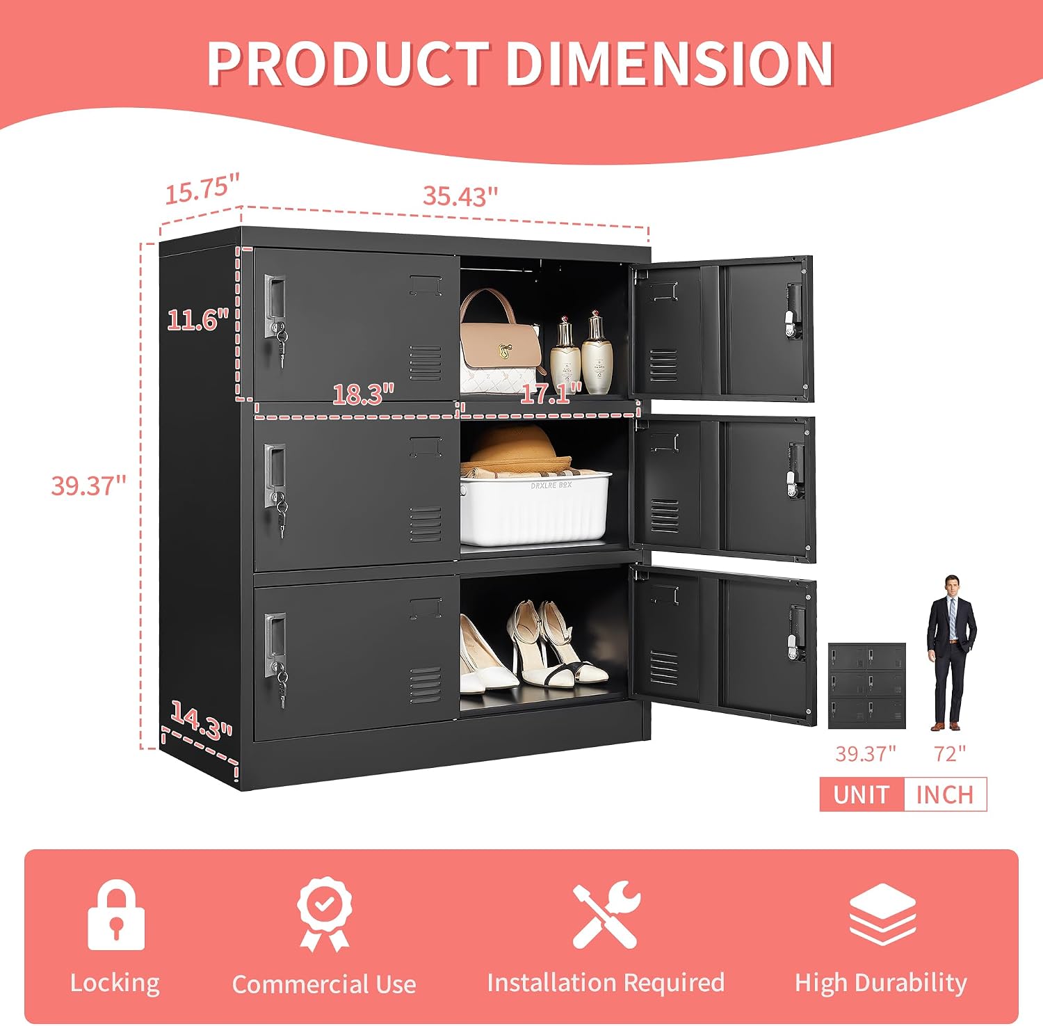 Metal Lockers For Employees Of - огляд і ціна Locker Storage Metal
